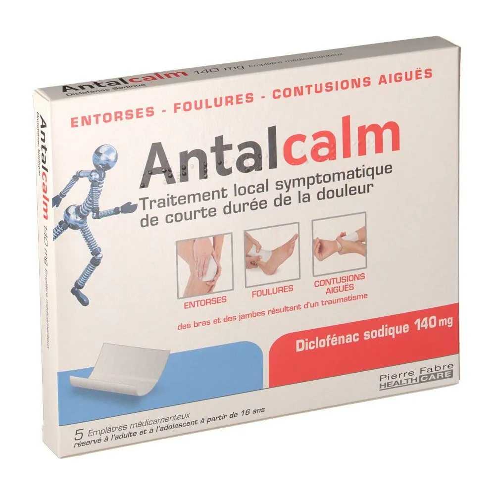 Antalcalm Emplâtres 140mg