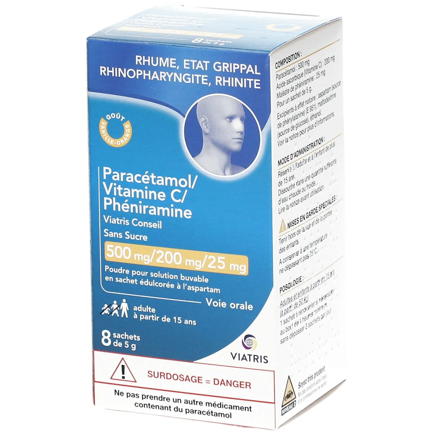 Paracétamol Vitamine C Phéniramine