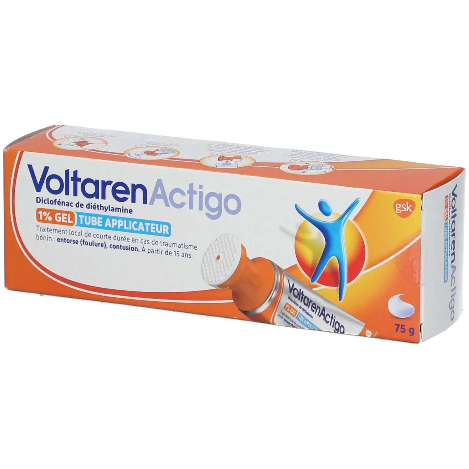 VoltarenActigo 1% Gel Entorses - Contusions