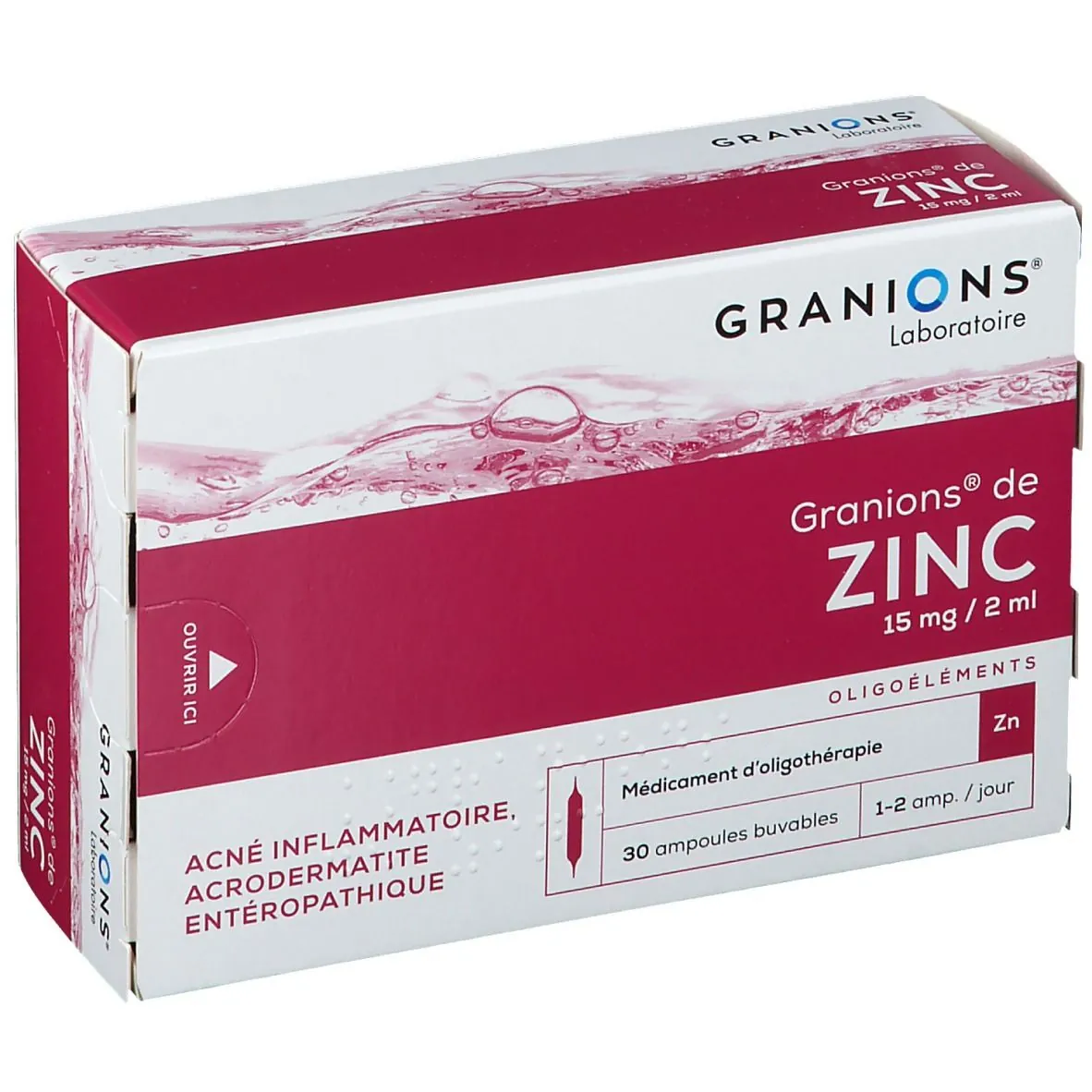 Granions de zinc