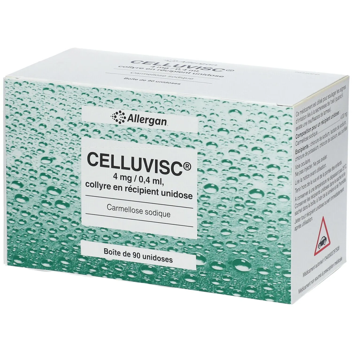 Celluvisc 4mg / 0,4ml Collyre en Unidoses