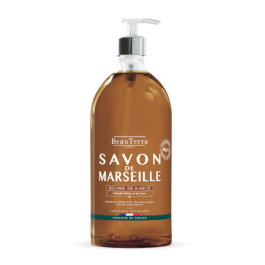 Beauterra Savon Liquide de Marseille Parfum Beurre de Karité 1L