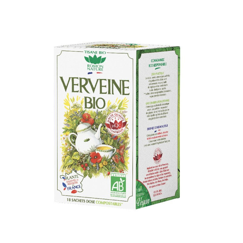 TISANE VERVEINE BIO 18 SACHETS ROMON NATURE