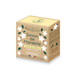 Beauterra Savon de Marseille Solide Parfum Fleur de Jasmin 100g