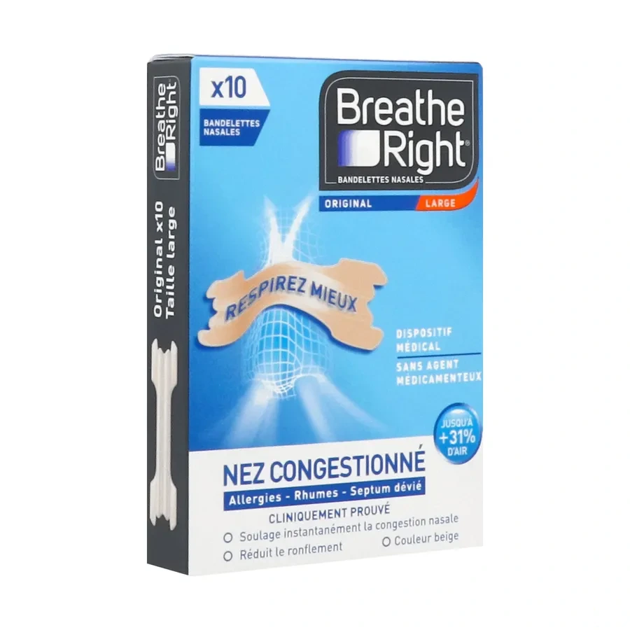 Breathe Right Bandelettes nasales