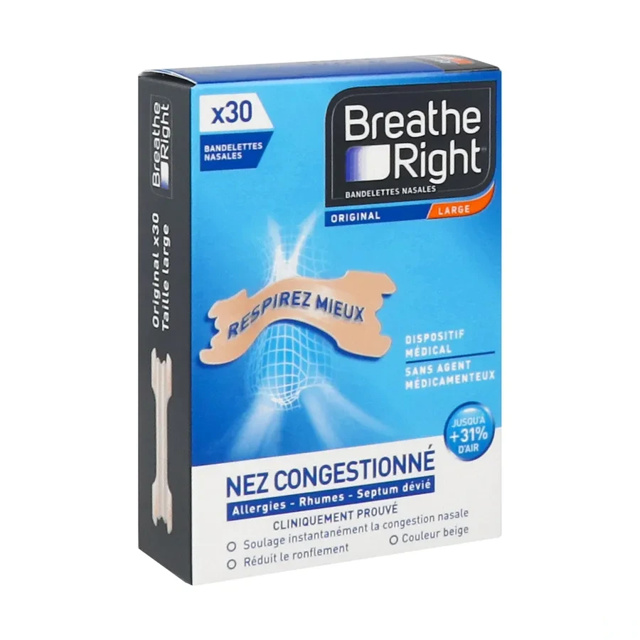 Breathe Right Bandelettes nasales