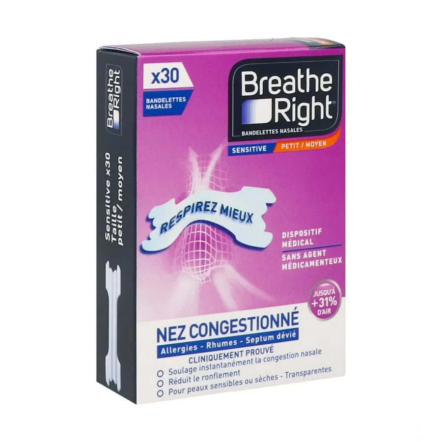 Breathe Right Bandelettes nasales