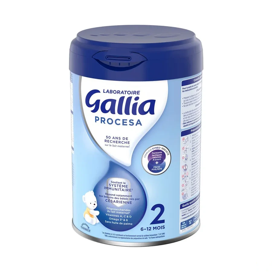 Gallia Procesa Lait 2eme âge