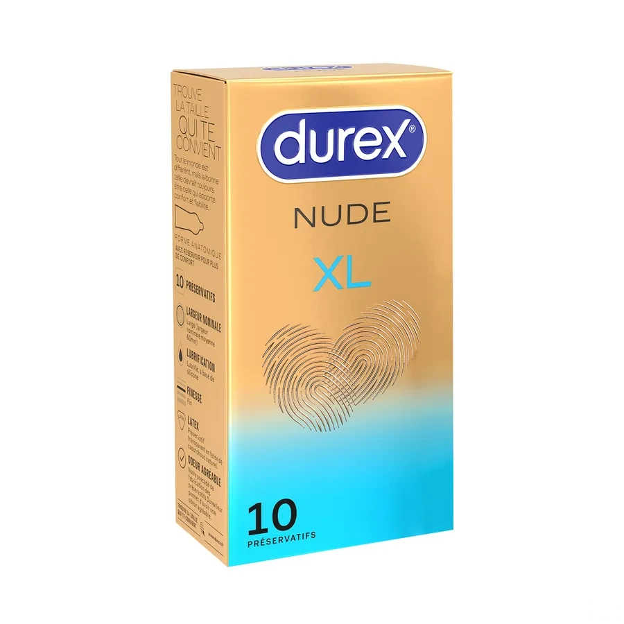 Durex Nude Extra Large Préservatifs XL
