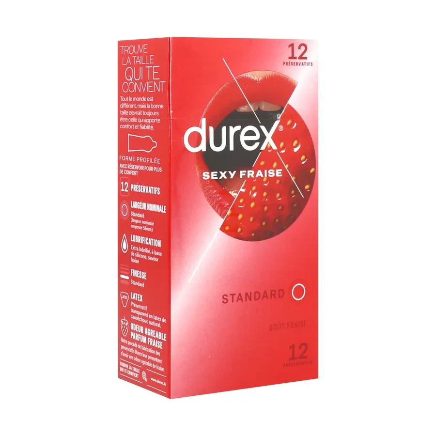 Durex Préservatifs Sexy Fraise