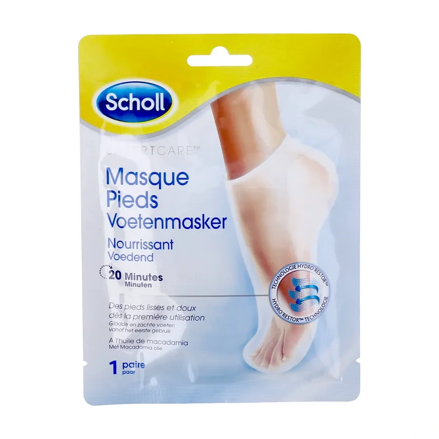 Scholl Masque Pieds Nourrissant Huile de Macadamia