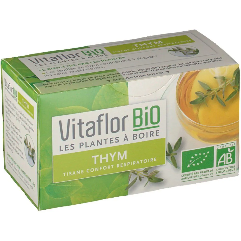 Vitaflor Thym Bio Tisane Confort Respiratoire