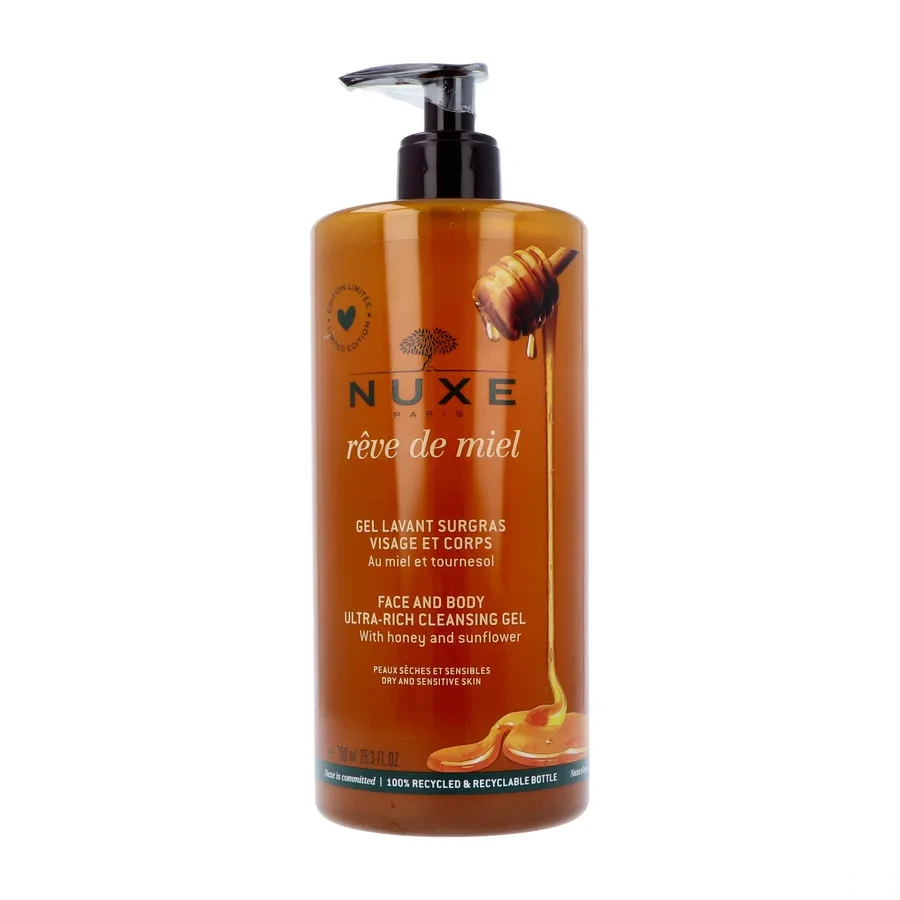 Nuxe Rêve de Miel Gel Lavant Surgras Visage et Corps