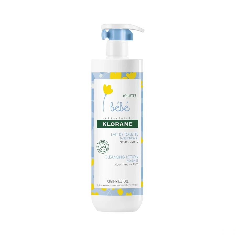 Klorane Bébé Lait de toilette sans rinçage Calendula apaisant