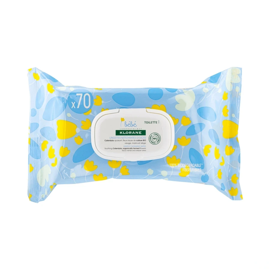 Klorane Bébé Lingettes nettoyantes douces
