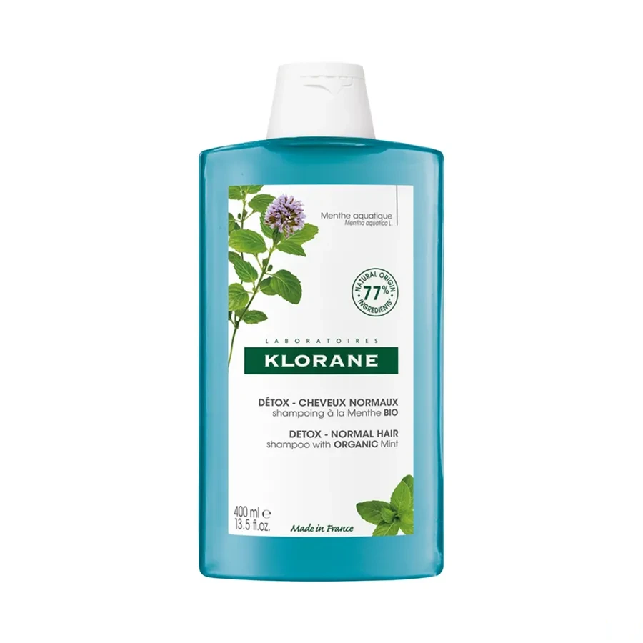 Klorane Shampooing Détox Menthe Aquatique Bio