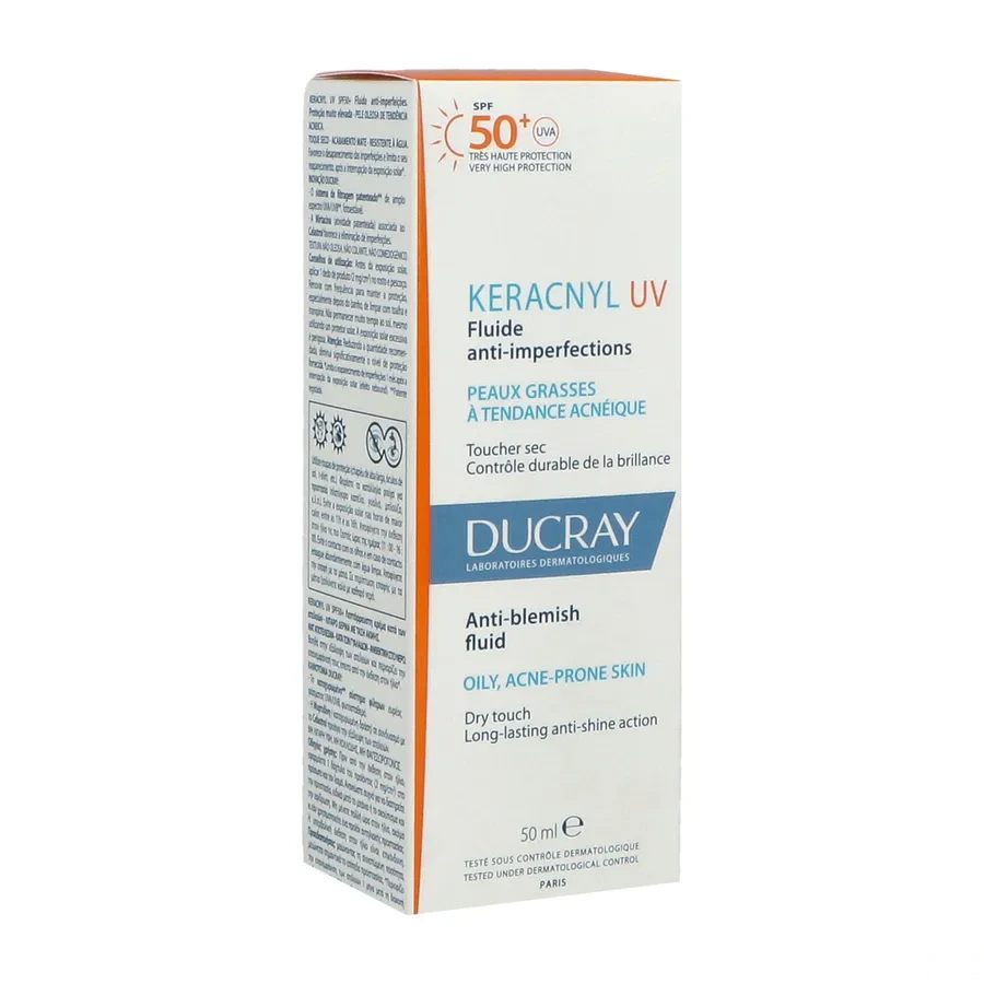 Ducray Keracnyl UV Fluide anti-imperfections SPF50+