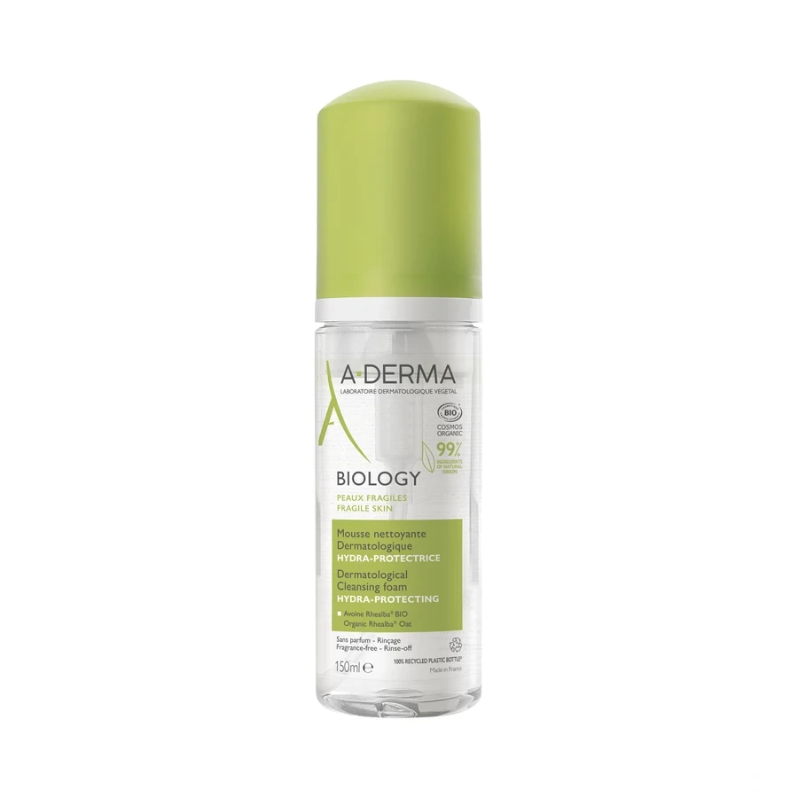 A-Derma Biology Mousse Nettoyante Dermatologique Bio