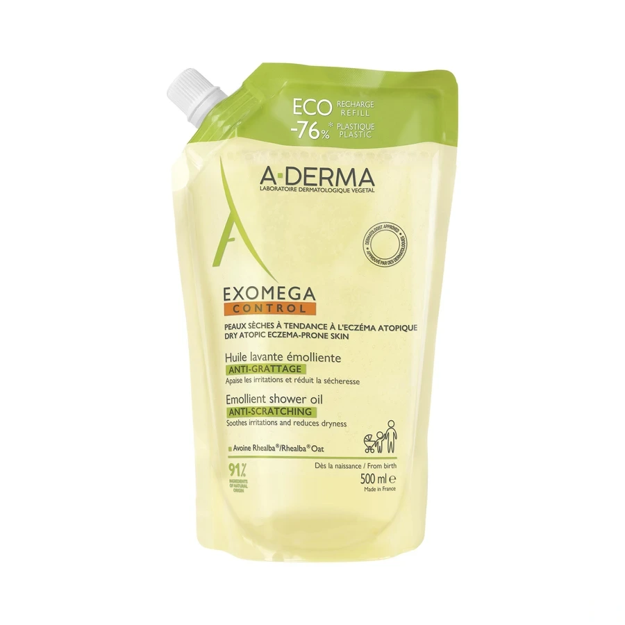 Exomega Control Huile Lavante Émolliente Anti-Grattage