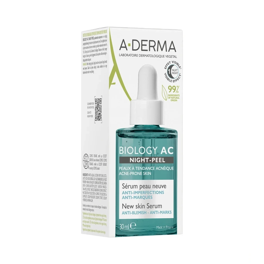 A-Derma Biology AC Night-Peel Sérum Peau Neuve