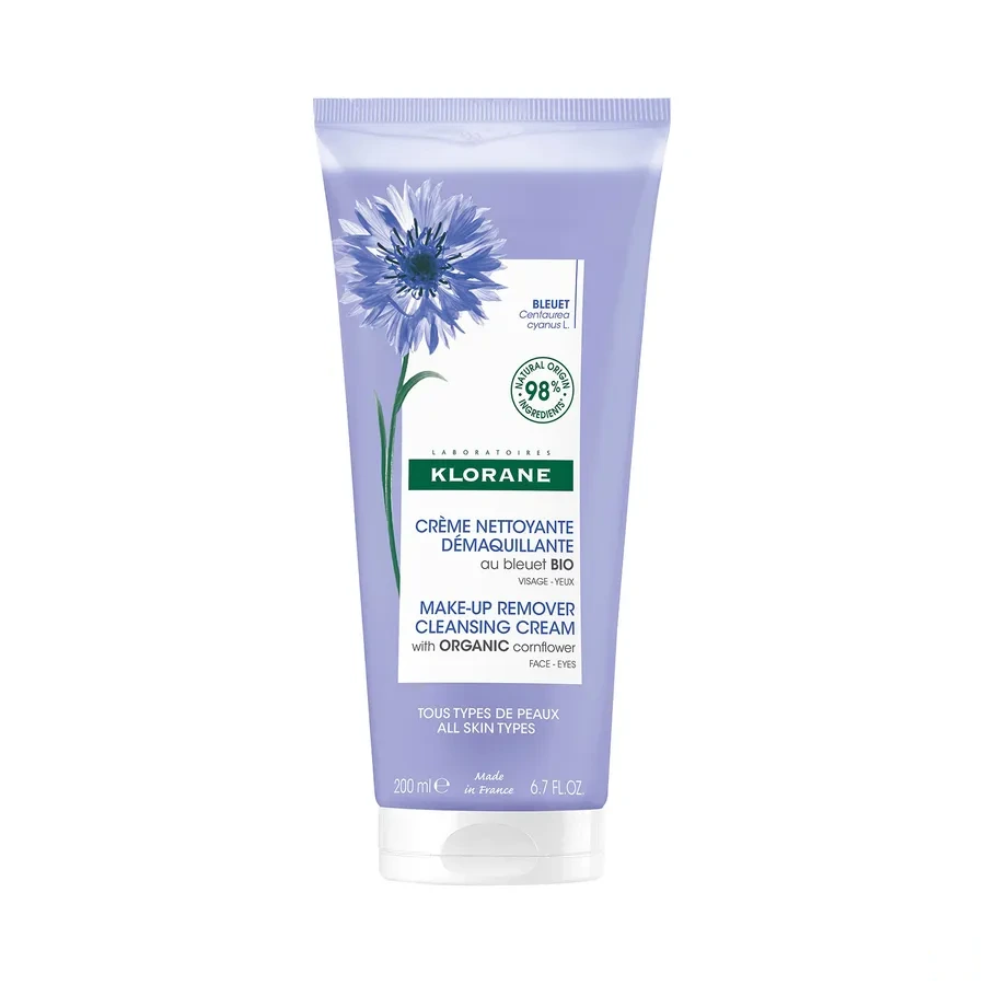 Klorane Crème Nettoyante Démaquillante Bleuet