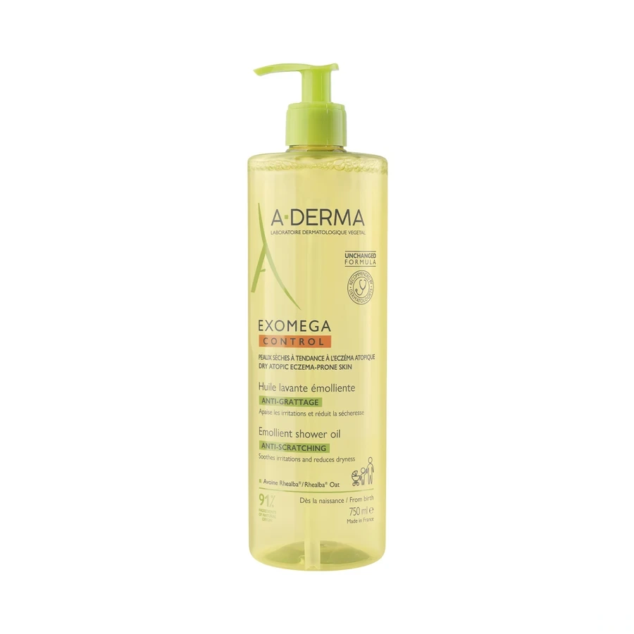 Exomega Control Huile Lavante Émolliente Anti-Grattage