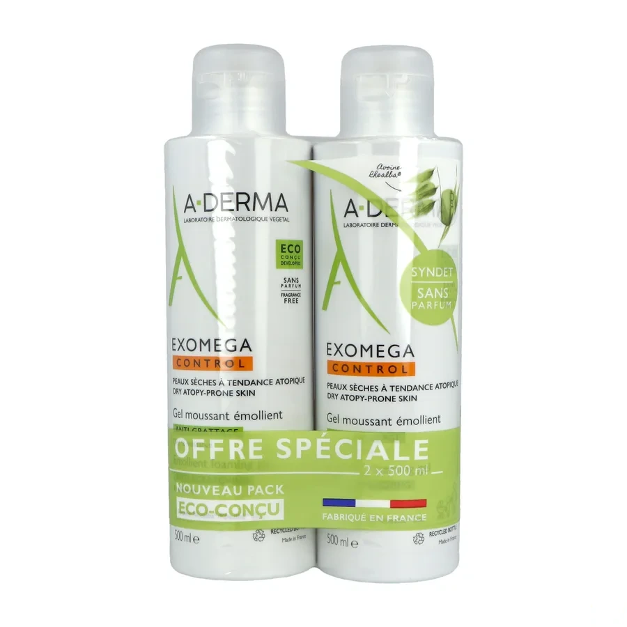 A-Derma Exomega Control Gel Moussant Emollient Anti-Grattage