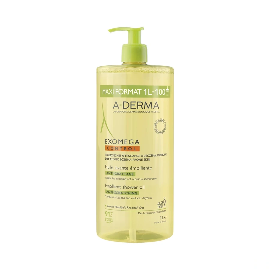 Exomega Control Huile Lavante Émolliente Anti-Grattage