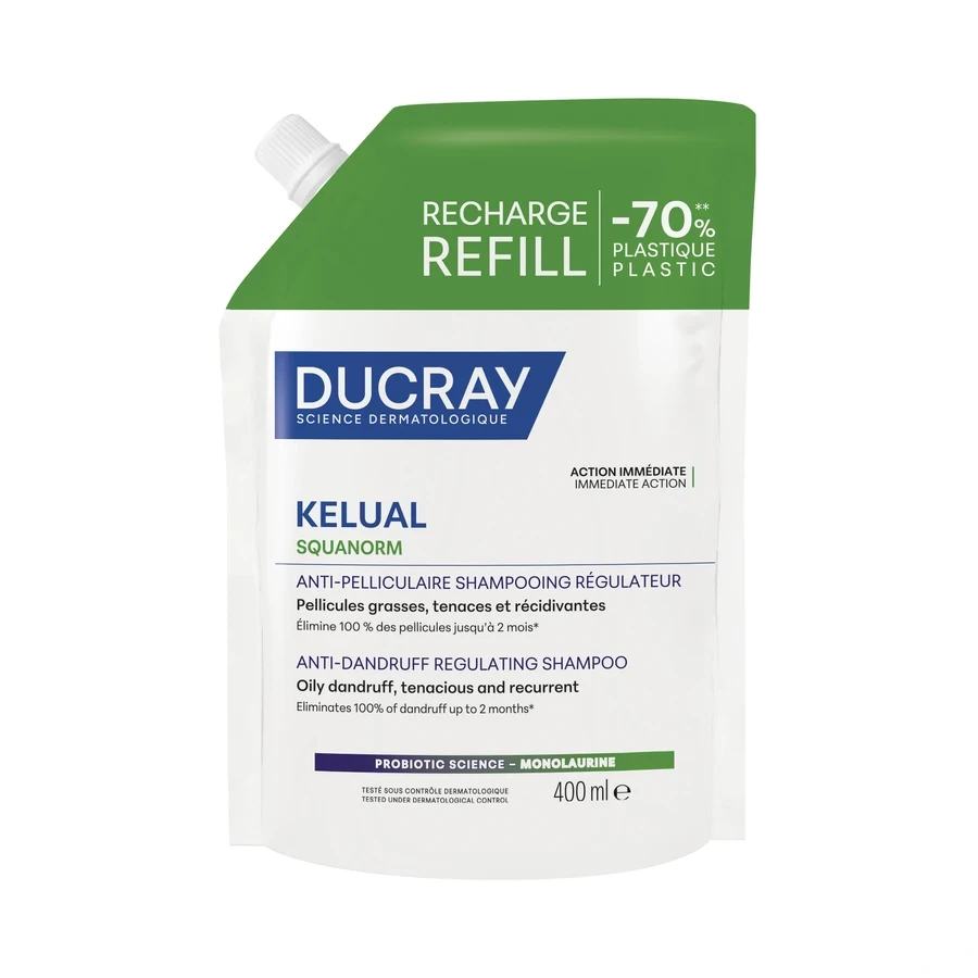Ducray Kelual Squanorm Shampooing Traitant Régulateur Pellicules Grasses