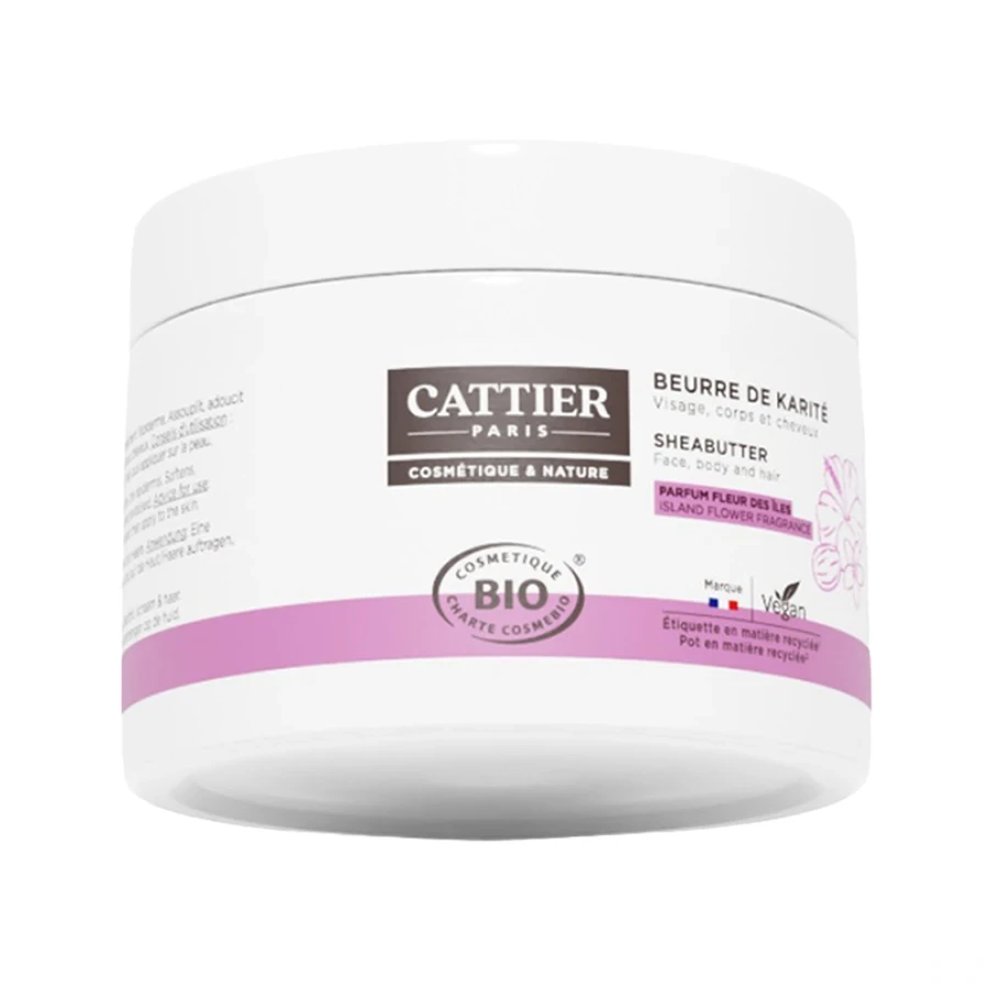 Cattier Beurre de Karité Bio Parfum Fleur des Îles
