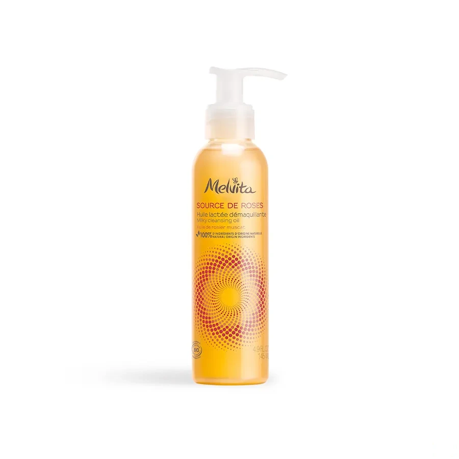 Melvita Source de Roses Huile Lactée Démaquillante