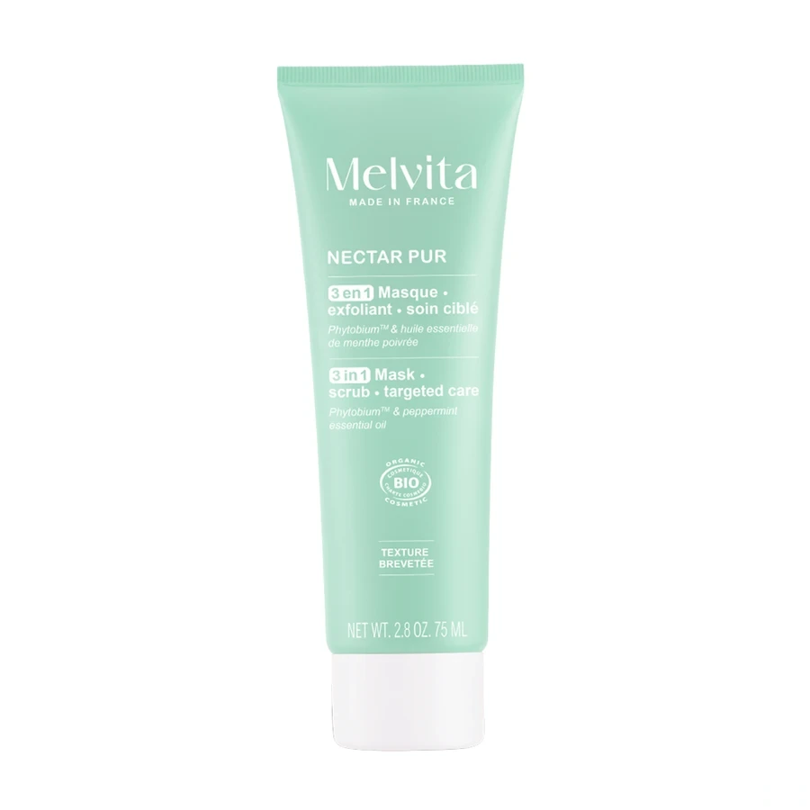 Melvita Nectar Pur Masque Exfoliant 3-en-1