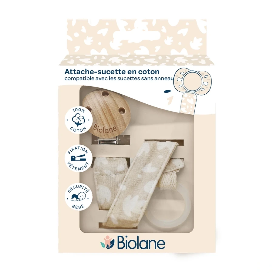 Biolane Attache-sucette en Coton