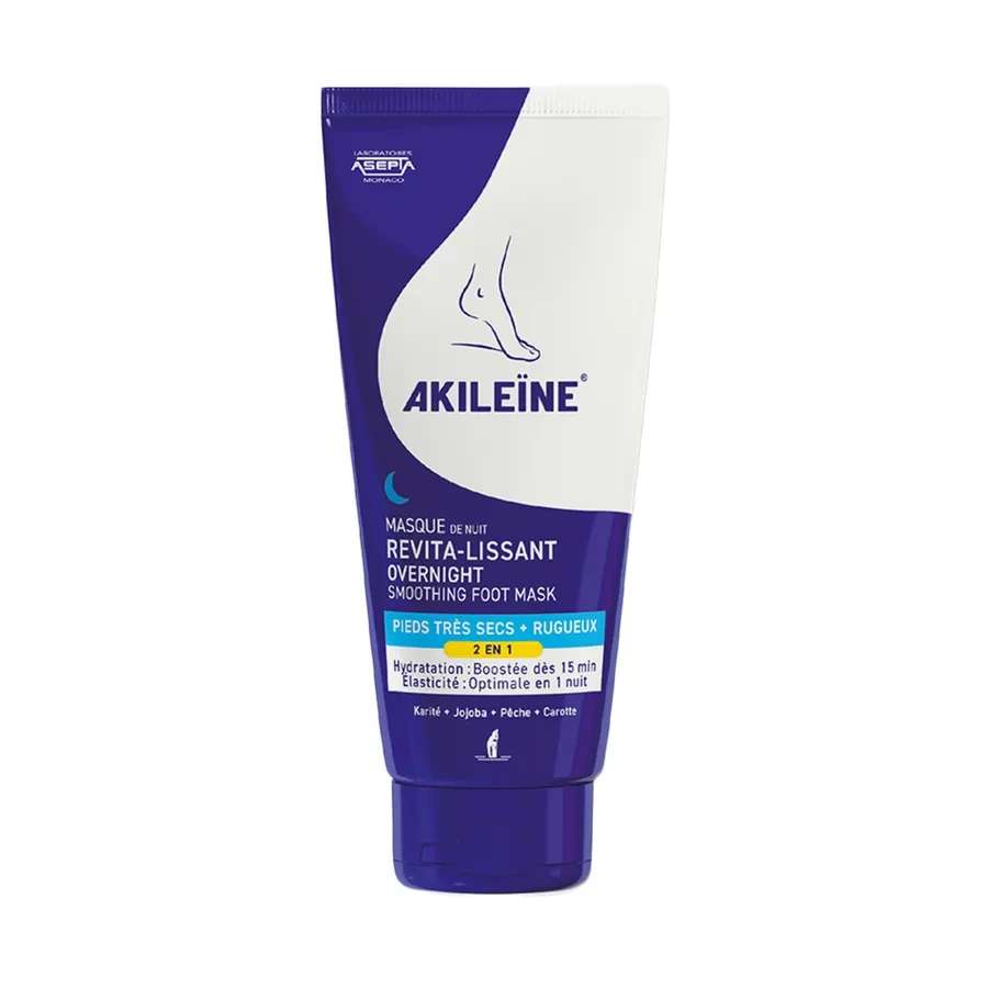Akileïne Masque de Nuit Revita-Lissant Pieds Très Secs