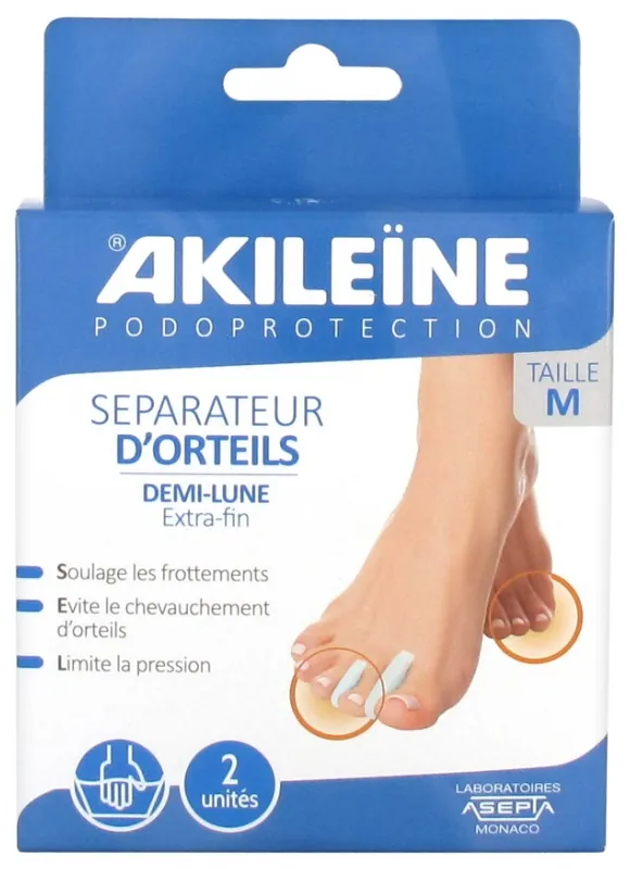 Akileïne Séparateur d'Orteils Demi-Lune
