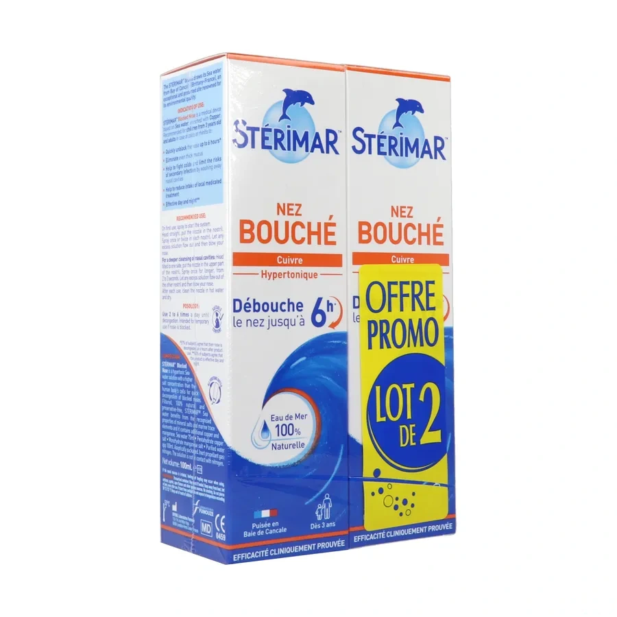 Stérimar Nez Bouché Cuivre Hypertonique