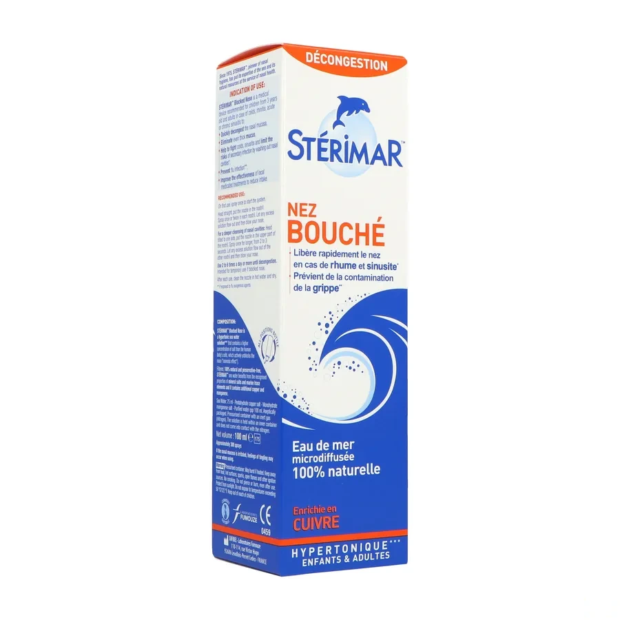 Stérimar Nez Bouché Cuivre Hypertonique