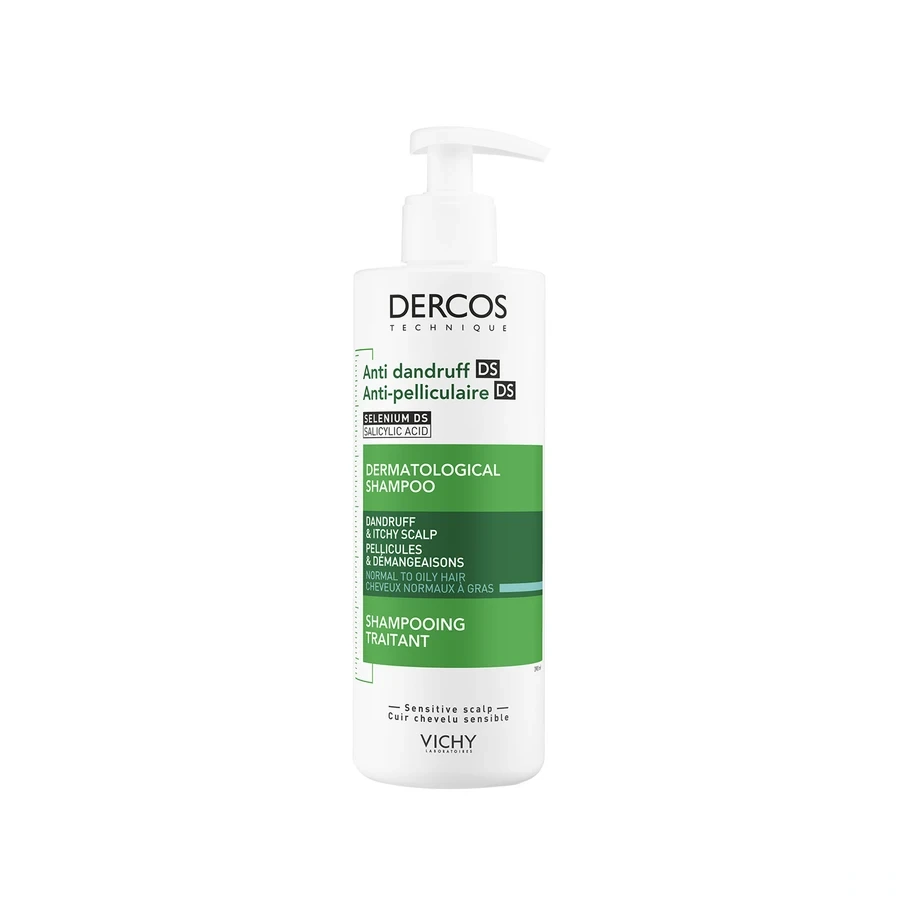 Dercos Shampooing Traitant Anti-Pelliculaire Cheveux Normaux à Gras