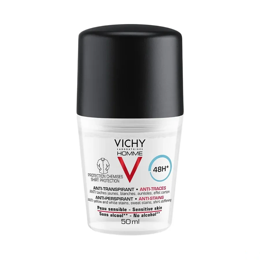 Vichy Homme Déodorant bille 48h anti-traces