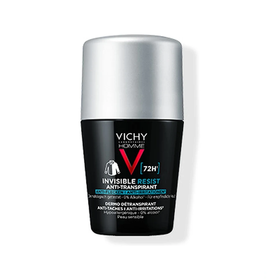 Vichy Homme Déodorant Invisible Resist Dermo Détranspirant 72h