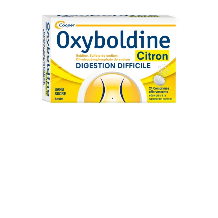 Cooper Oxyboldine 24 comprimés effervescents