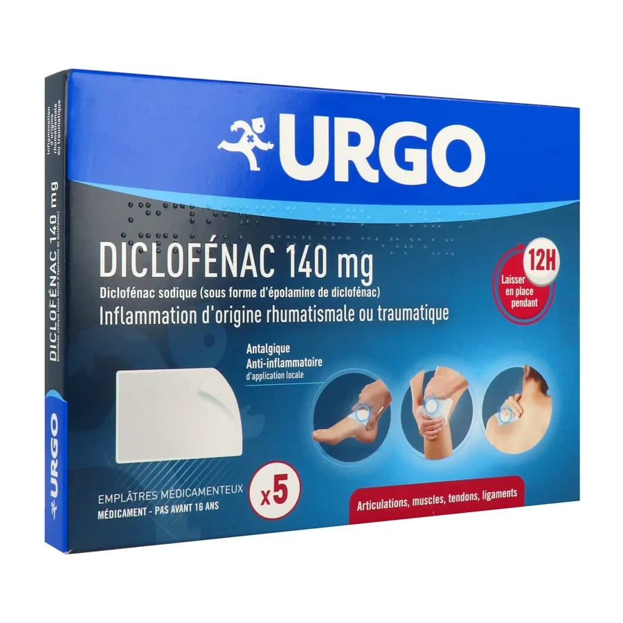 Urgo Diclofenac Emplâtres Médicamenteux 140 mg