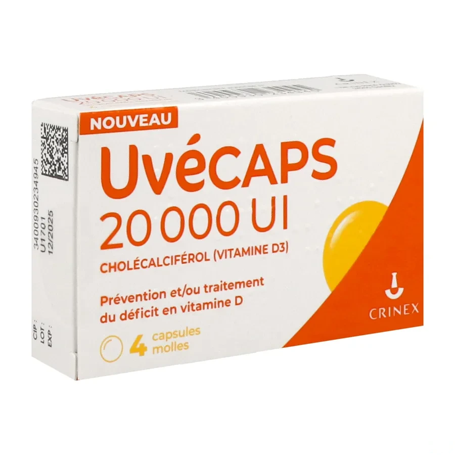 UvéCAPS Cholécalciférol Vitamine D3