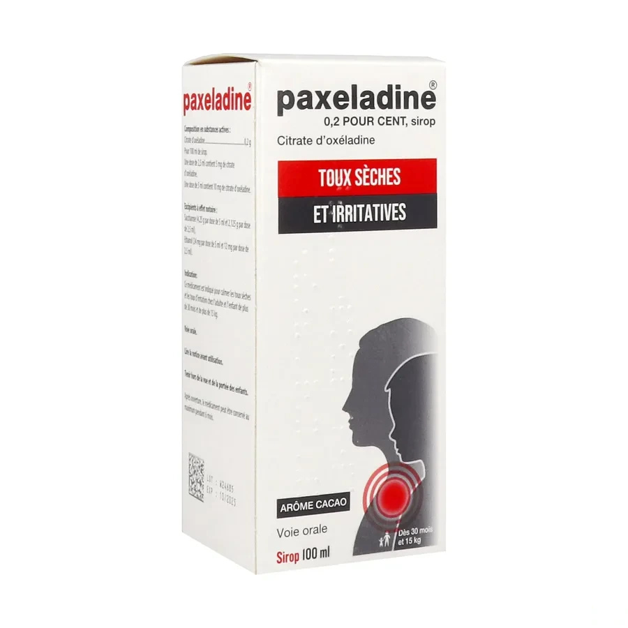 Paxeladine Sirop Toux Sèche et Irritative