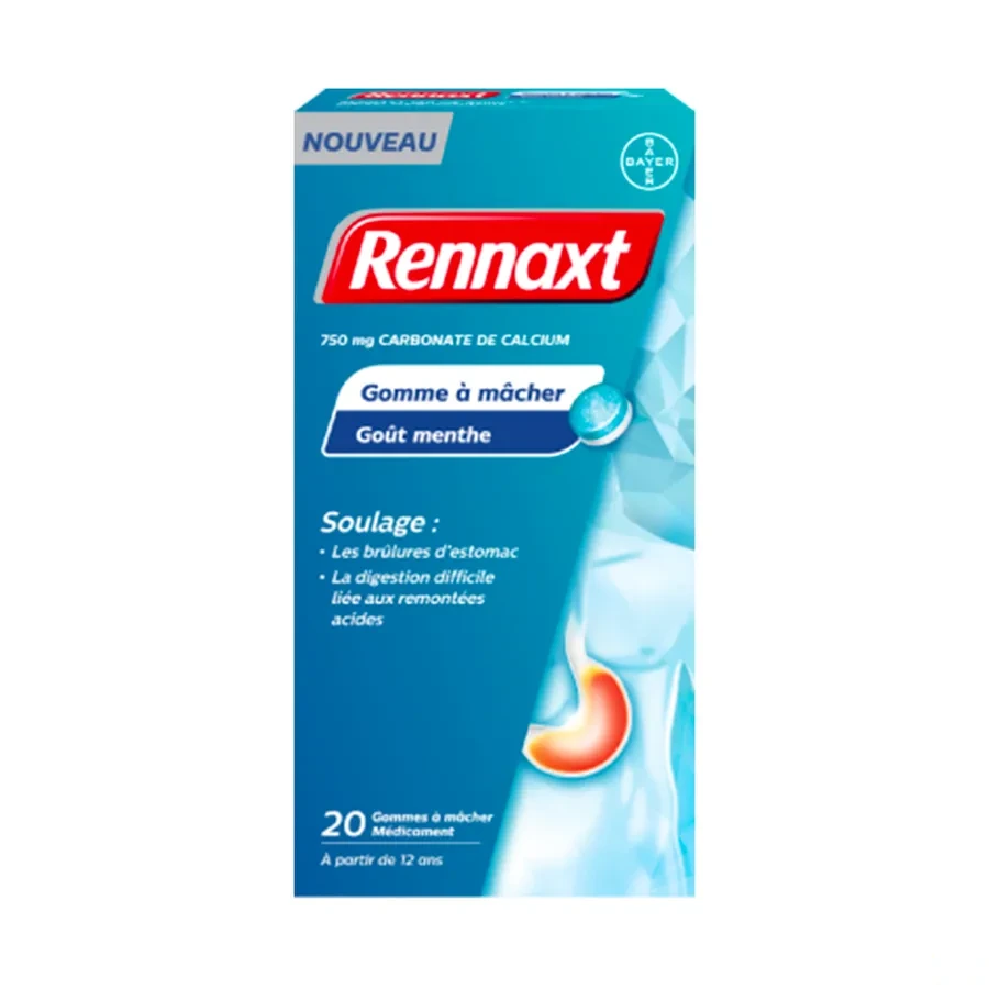 Rennaxt Gomme à Mâcher Goût Menthe