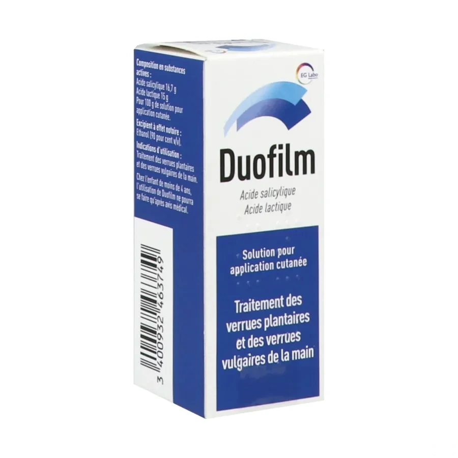 Duofilm Solution pour Application Cutanée