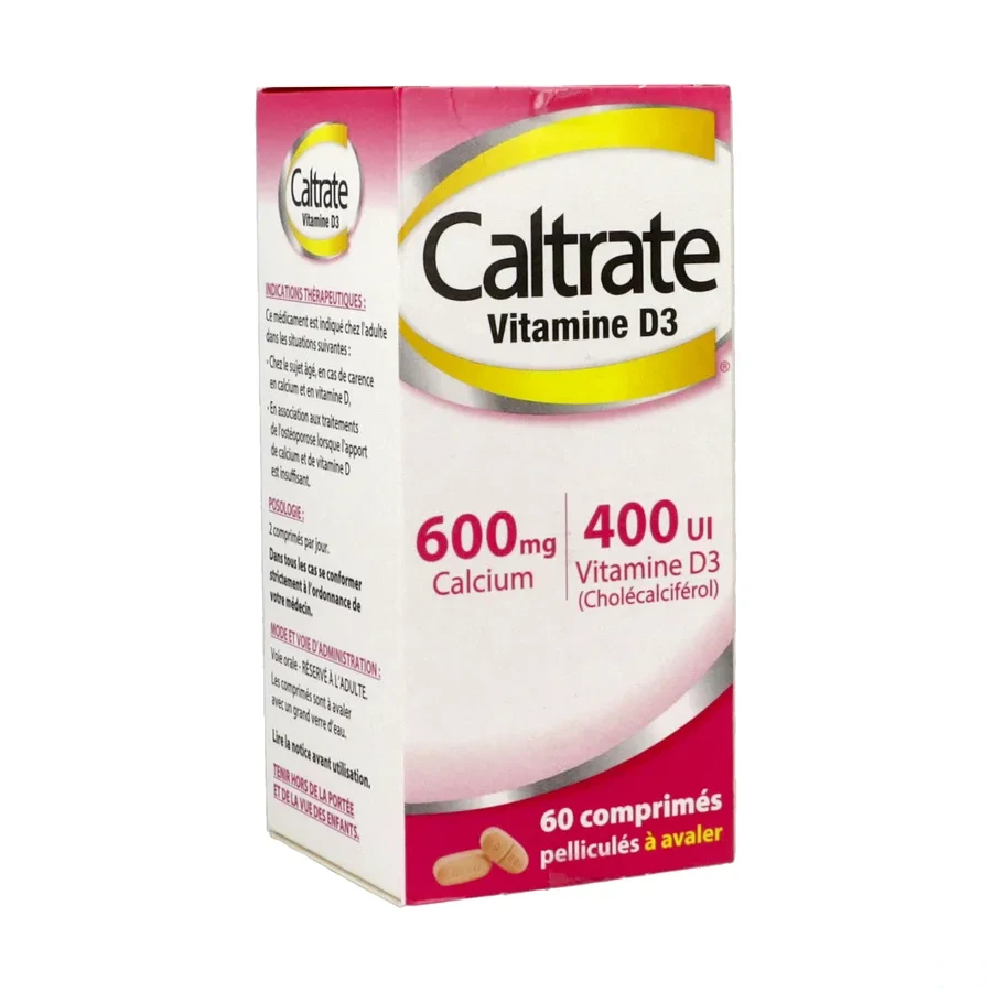 Caltrate Vitamine D3 600mg / 400UI Comprimés
