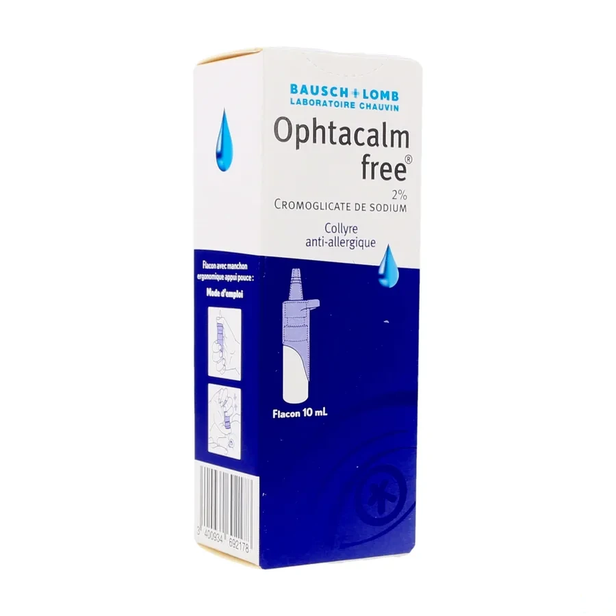 Ophtacalm Free 2% Collyre Anti-Allergique