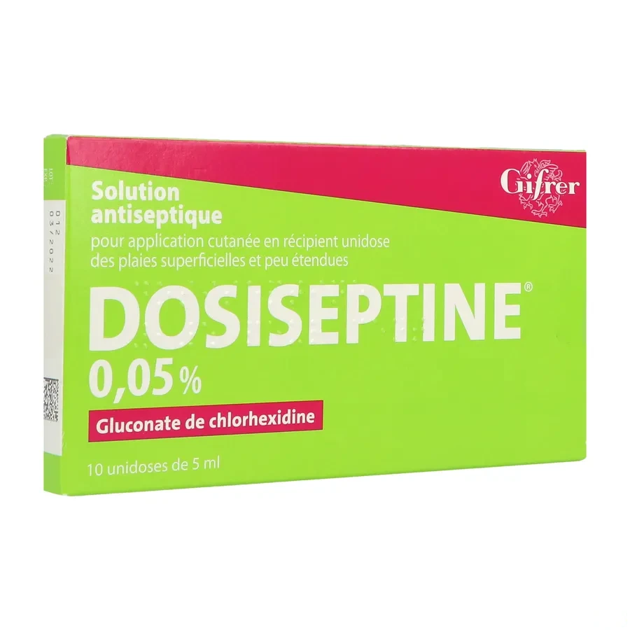 Dosiseptine 0,05% Solution Antiseptique en unidoses