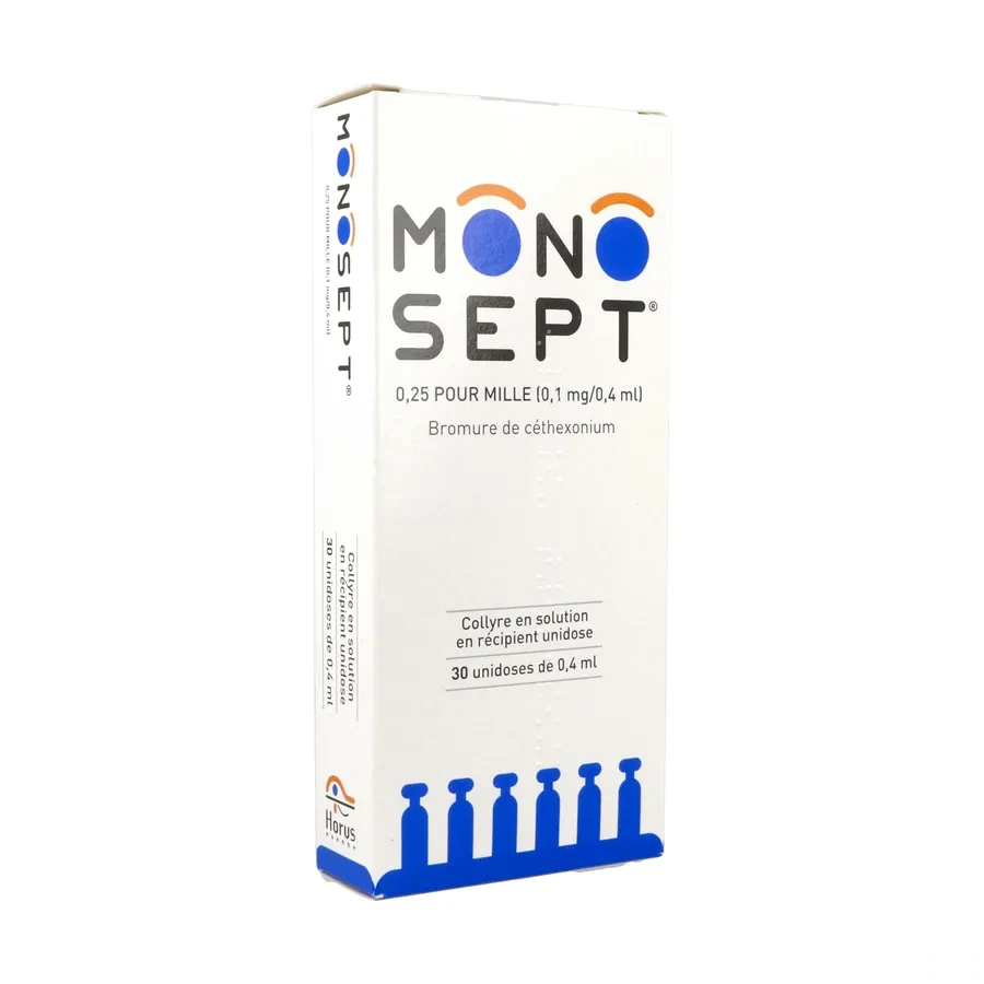 Monosept 0,25 pour mille collyre